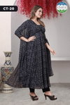 Aditri By Chansi Trendz Georgette Printed Kurti With Plazo Dupatta Wholesalers In Delhi